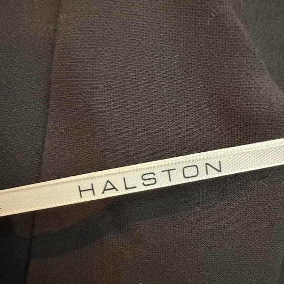 Halston Heritage Black Black Crepe Cut Cocktail Party Dress Size 4 Small S NWOT - Picture 14 of 15